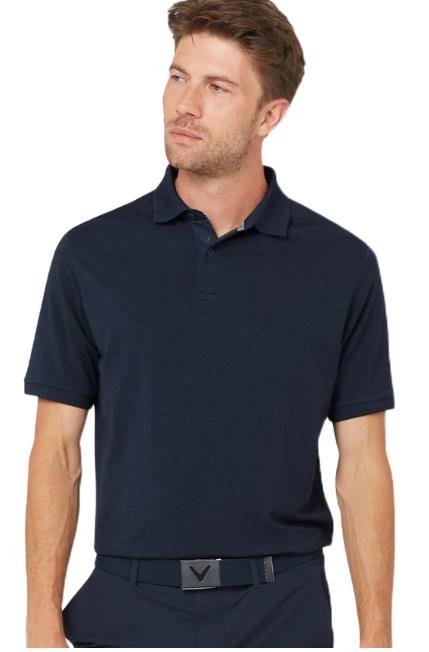 Callaway In The Details men's polo, peacoat heather