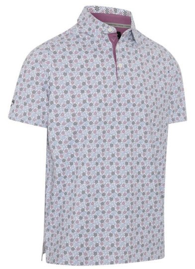 Callaway Making Flowers Out Of Whisky men's polo, bright white
