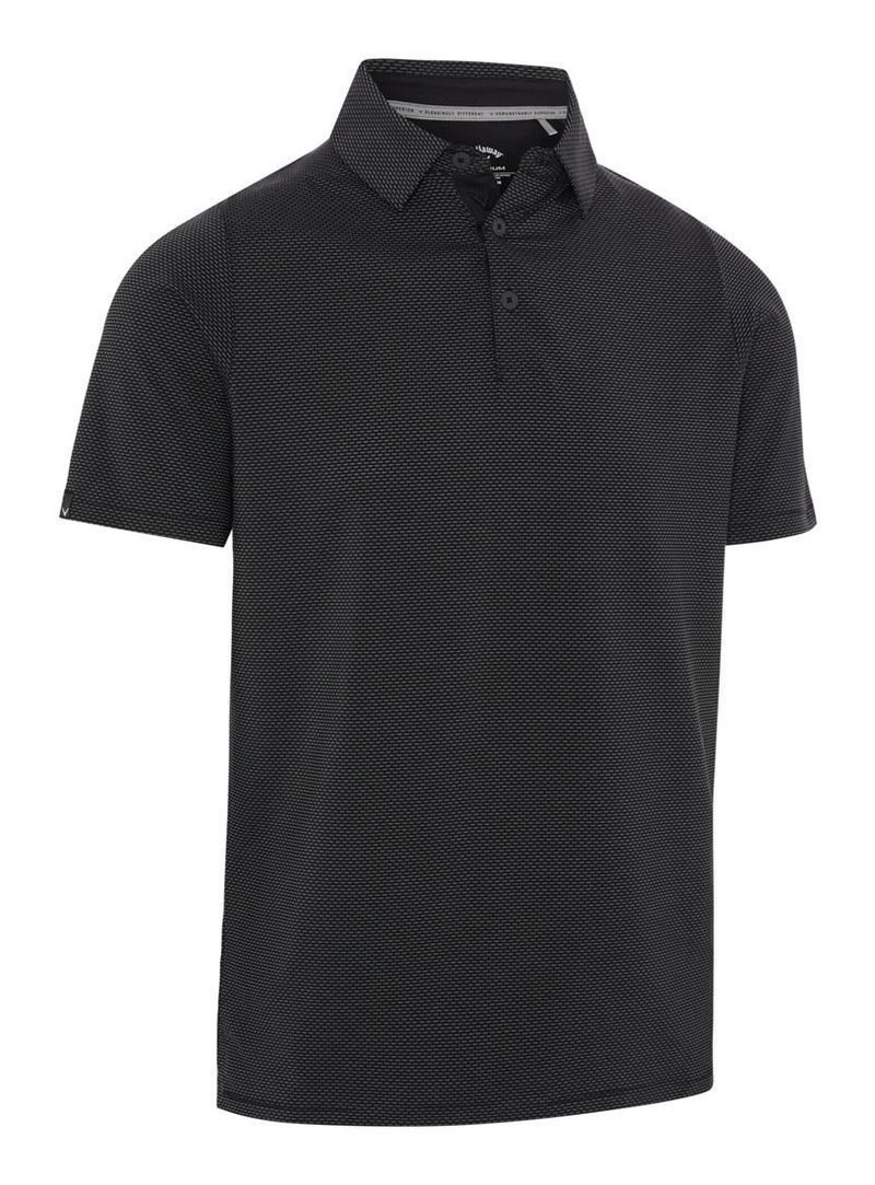 Callaway Emea Two-Tone Geo men's polo, caviar