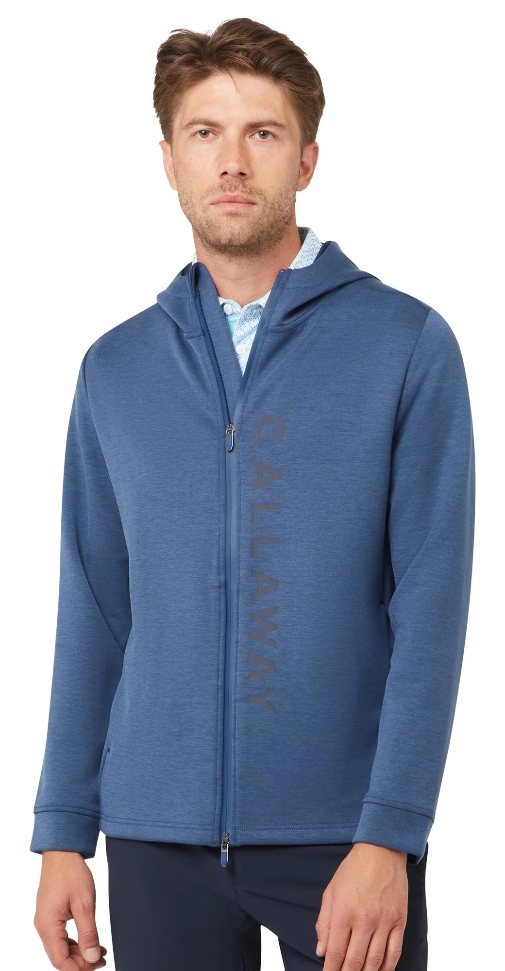 Callaway Pure Blend mens hoodie, peacoat heather