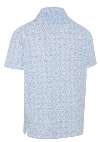 Callaway Printed Fractal Chev men's polo, white