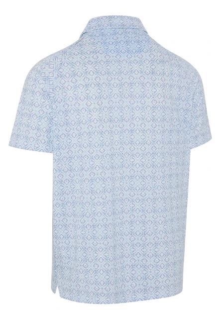 Callaway Printed Fractal Chev men's polo, white