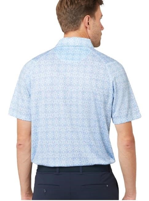 Callaway Printed Fractal Chev men's polo, white