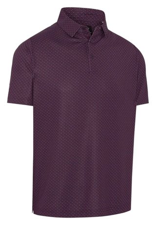Callaway Trademark Golf Printed men's polo, italian plum