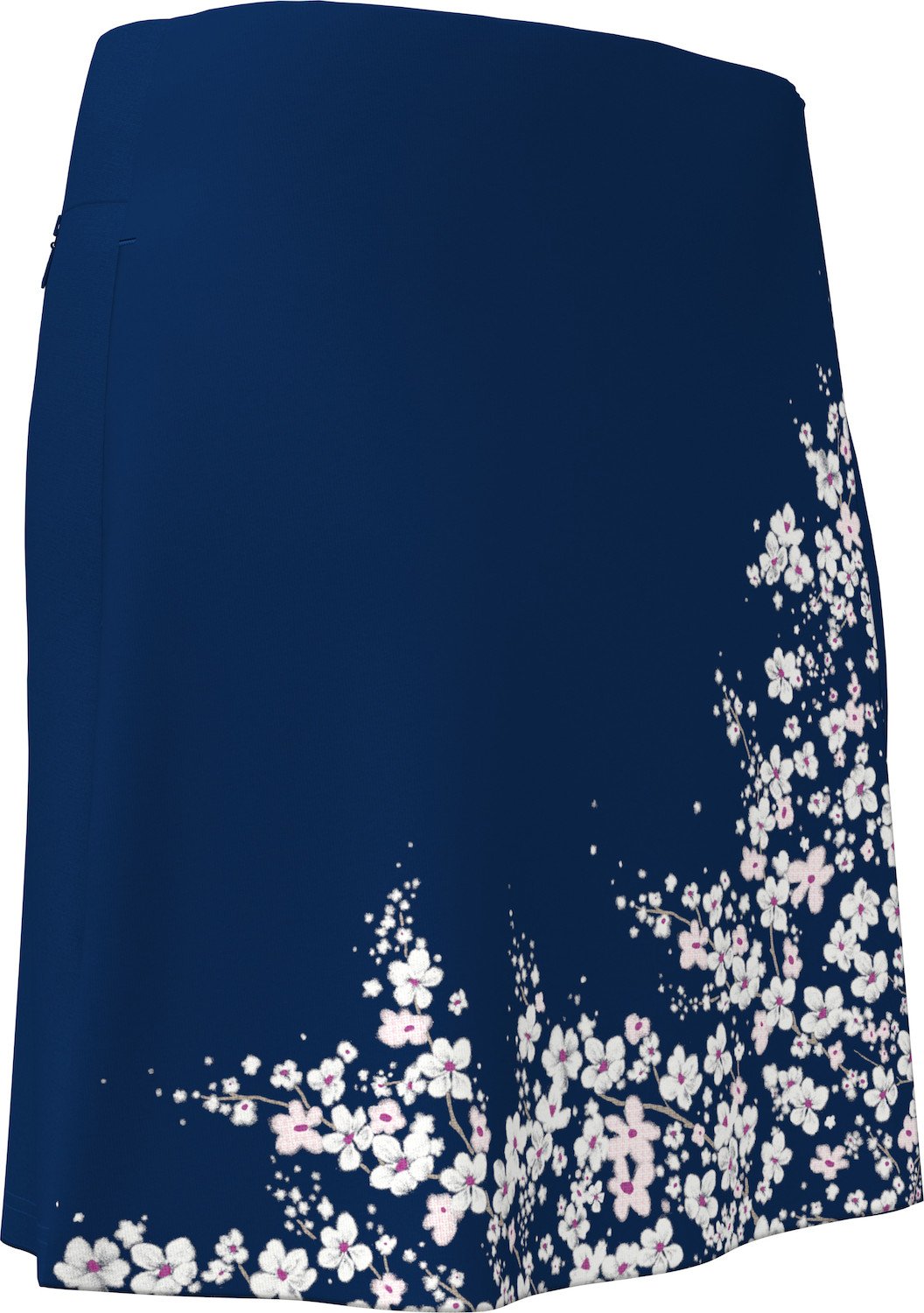 Callaway 17" Floral Printed Wrap ladies skort, blue depths