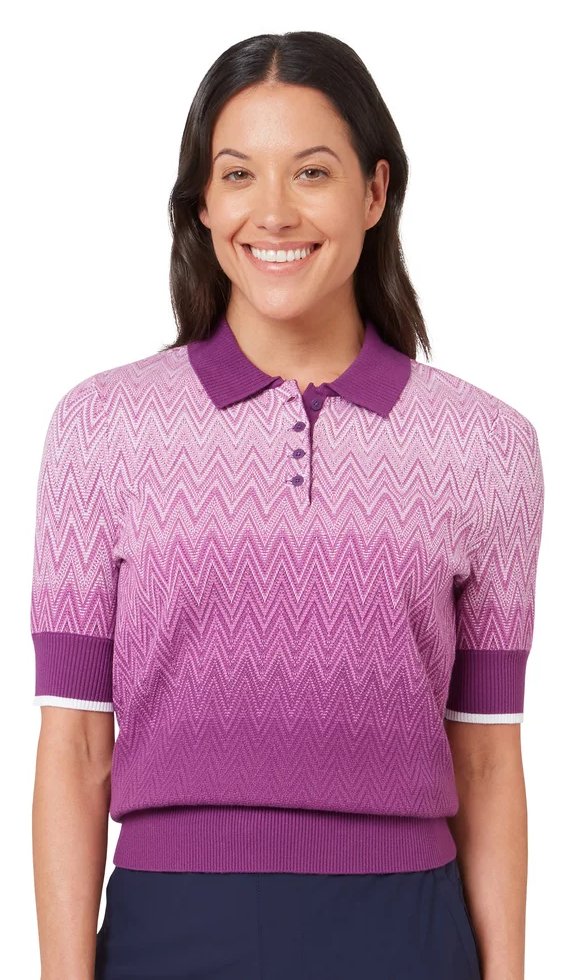 Callaway Gradient Knitted ladies sweater, gloxinia