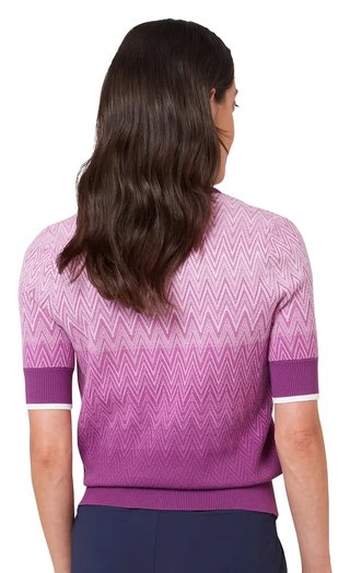 Callaway Gradient Knitted ladies sweater, gloxinia