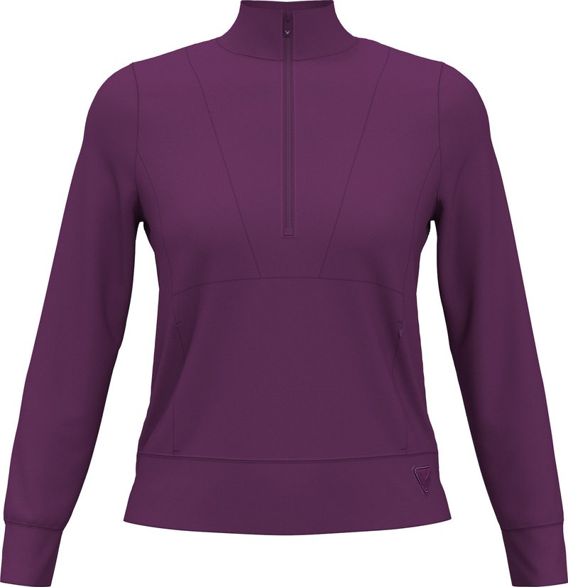 Callaway 1/2 Zip Soft Touch ladies sweatshirt, gloxinia