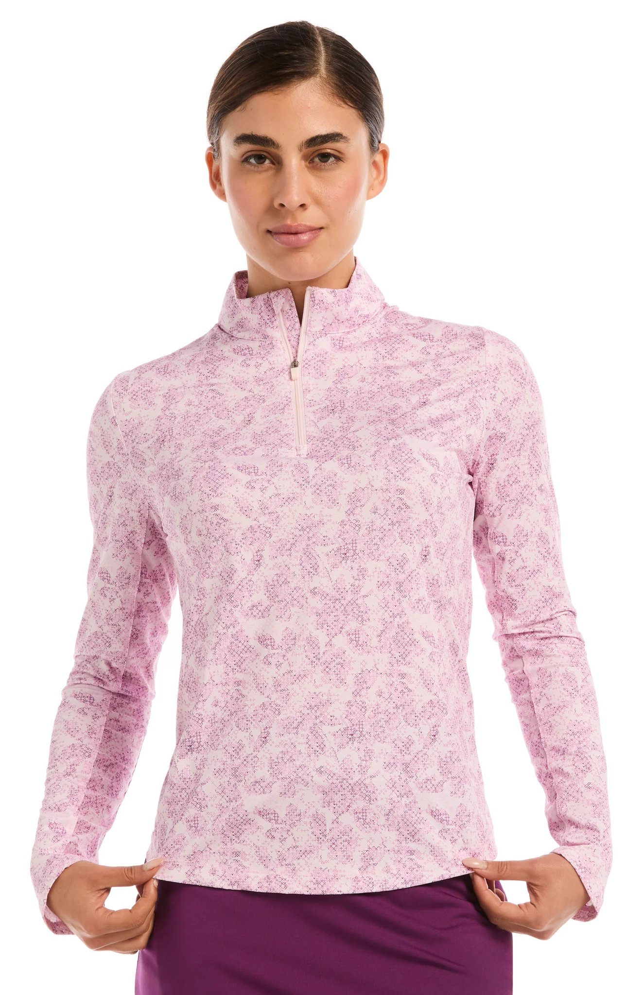 Callaway Abstract Floral ladies sweatshirt, cherry blossom