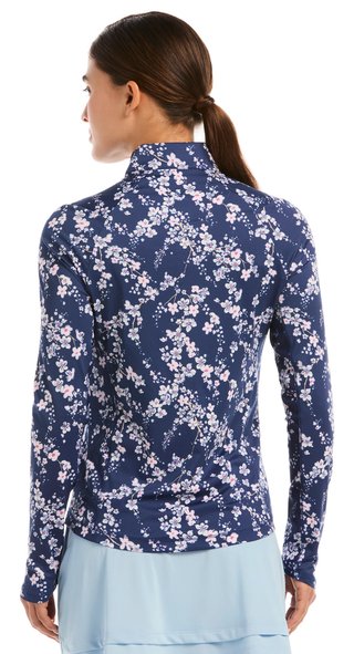 Callaway Snowy Floral ladies sweatshirt, blue depths