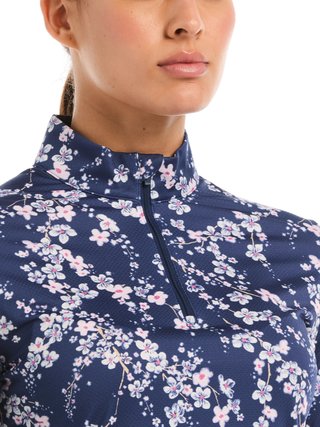 Callaway Snowy Floral ladies sweatshirt, blue depths