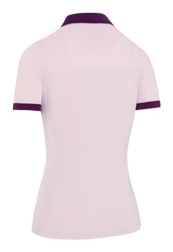 Callaway Colourblock Rib ladies polo, cherry blossom