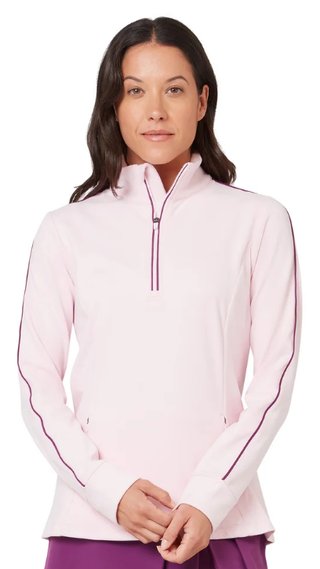 Callaway Midweight Textured ladies sweatshirt, cherry lilac heather
