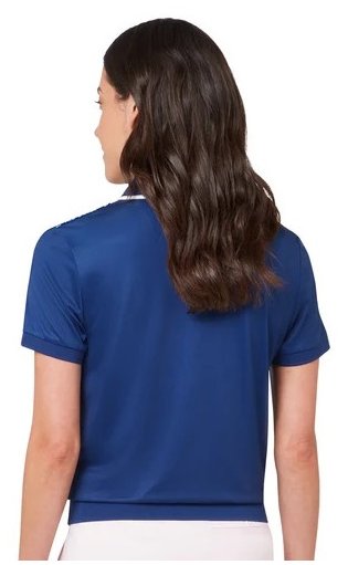 Callaway Floral Blossom ladies polo, blue depths