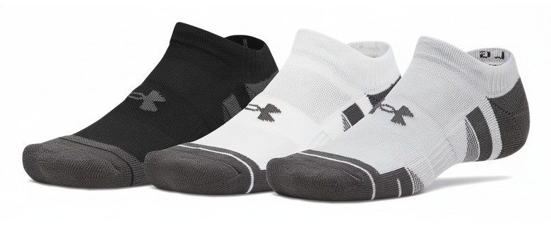 Under Armour Performance Tech No Show unisex socks, 3pack, mod gray/white/jet gray