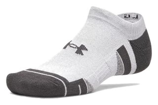 Under Armour Performance Tech No Show unisex socks, 3pack, mod gray/white/jet gray