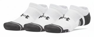 Under Armour Performance Tech No Show unisex socks, 3pack, white