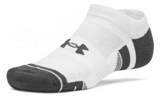 Under Armour Performance Tech No Show unisex socks, 3pack, white