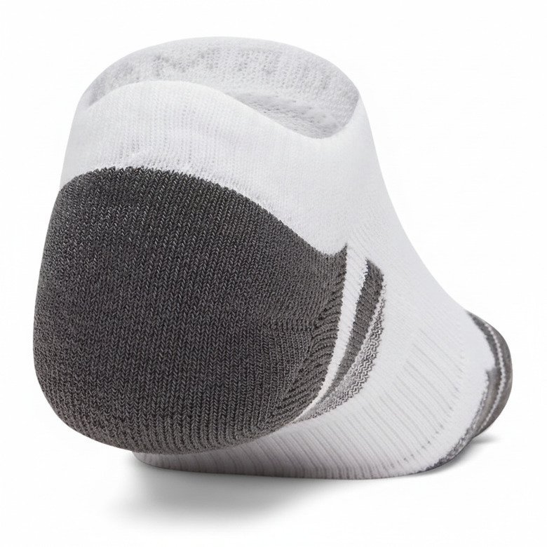 Under Armour Performance Tech No Show unisex socks, 3pack, white