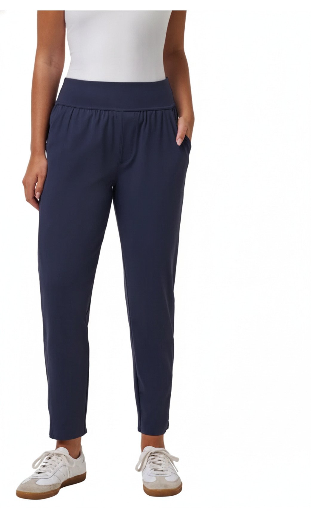 Travis Mathew Moveknit Resilience women's pants, navy blazer
