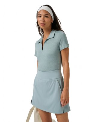 Travis Mathew Skyloft Light ladies polo, heather slate