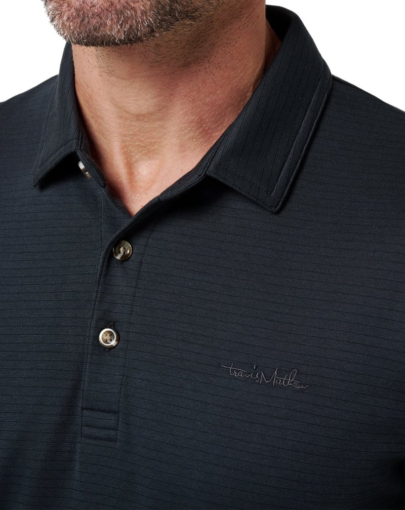 Travis Mathew The Zinna 2.0 No Logo men's polo, black