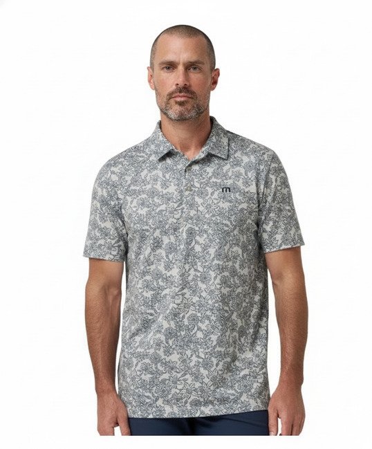 Travis Mathew Featherweight Sunbeam men's polo, italian sand