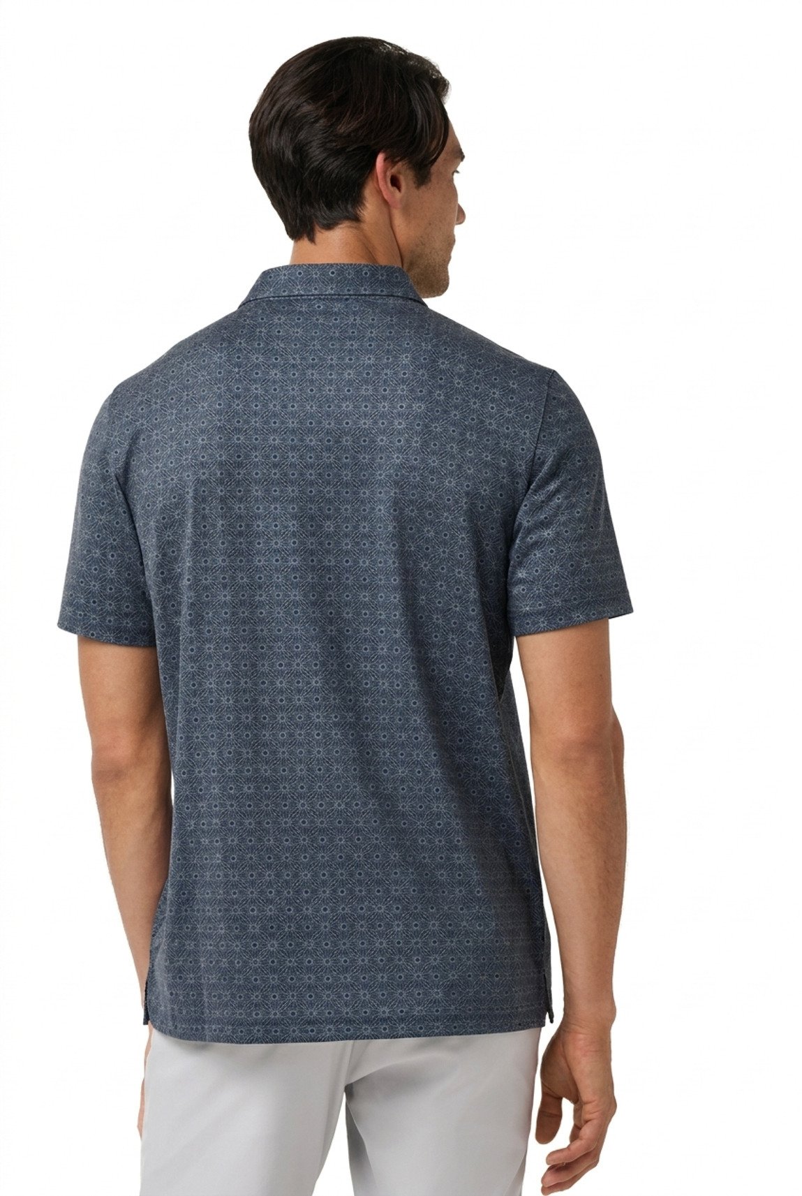 Travis Mathew Featherweight Trophy Ready men's polo, total eclipse