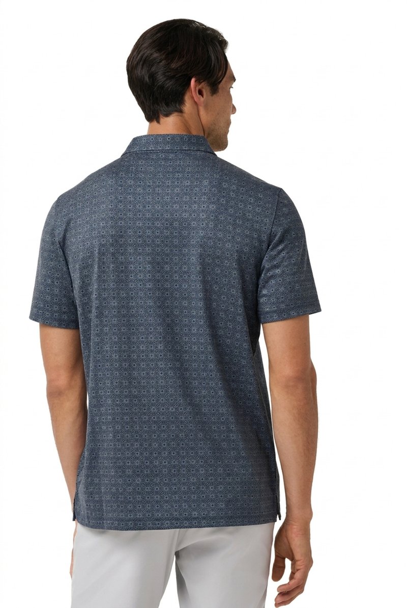 Travis Mathew Featherweight Trophy Ready men's polo, total eclipse