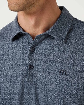 Travis Mathew Featherweight Trophy Ready men's polo, total eclipse