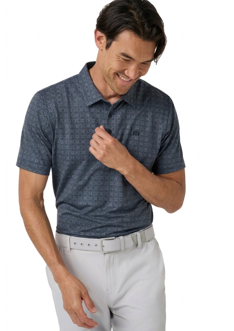 Travis Mathew Featherweight Trophy Ready men's polo, total eclipse