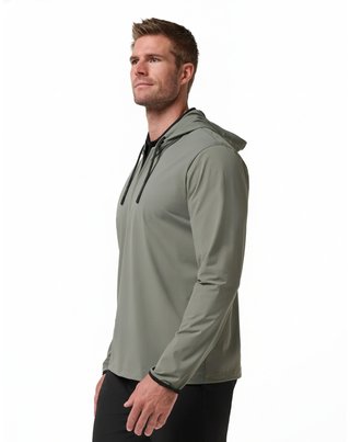 Travis Mathew Hero Hour Tech men's hoodie, dark olive