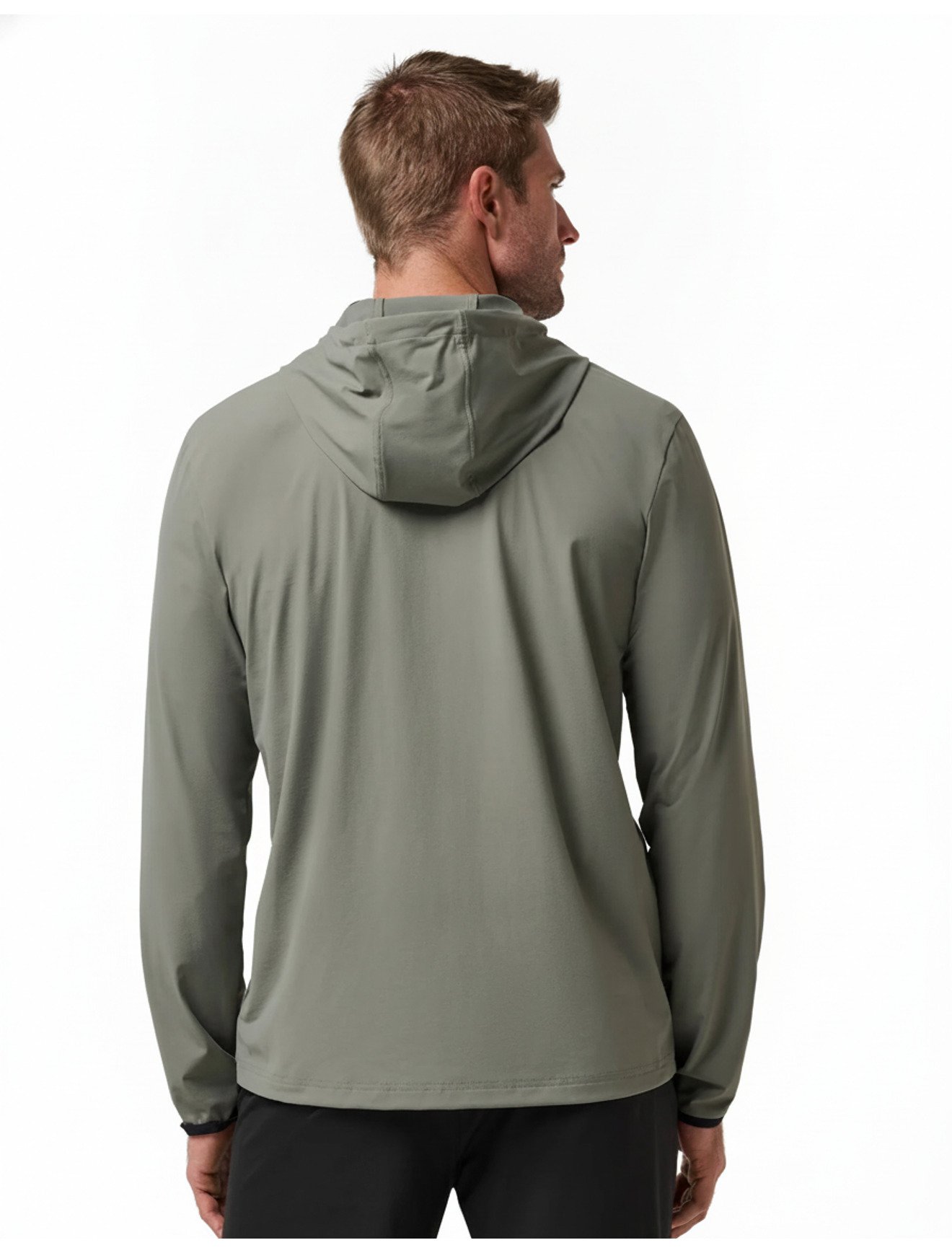 Travis Mathew Hero Hour Tech men's hoodie, dark olive