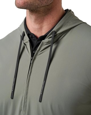 Travis Mathew Hero Hour Tech men's hoodie, dark olive