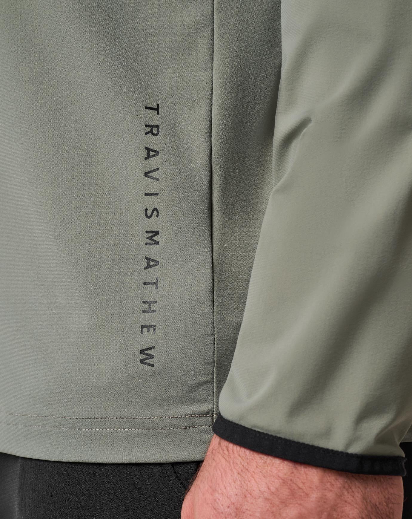 Travis Mathew Hero Hour Tech men's hoodie, dark olive