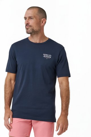 Travis Mathew Stout Standard men's T-Shirt, total eclipse