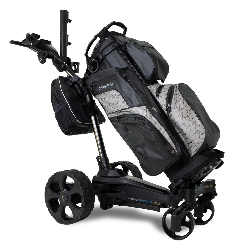 MGI Ai Halo electric golf trolley 2026, black (Lithium 24v 299Wh)