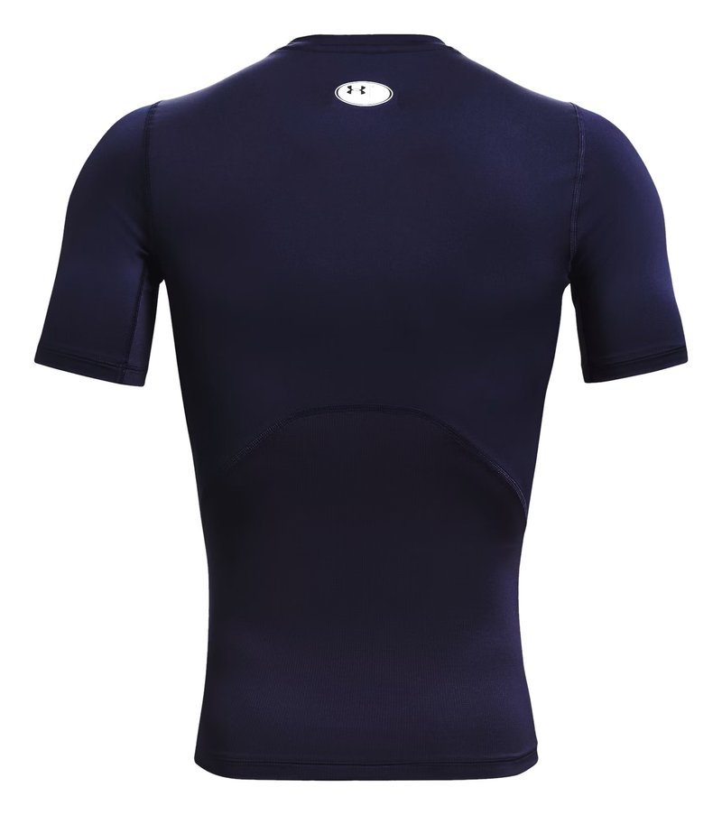 Under Armour HeatGear mens compression top, midnight navy/white
