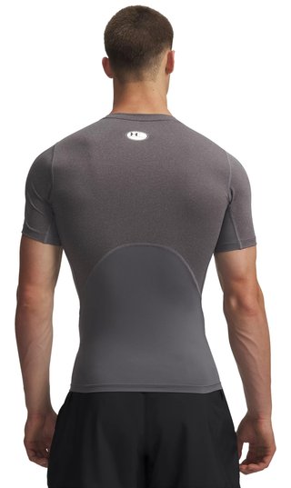 Under Armour HeatGear men's compression top, carbon heather