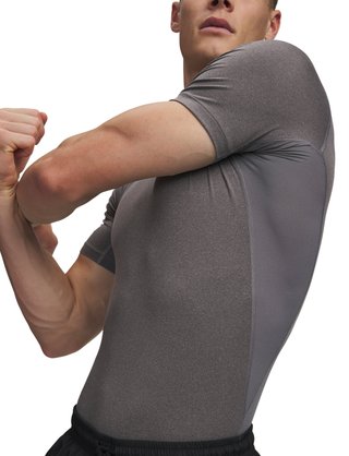 Under Armour HeatGear men's compression top, carbon heather