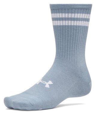 Under Armour Essential Crew unisex socks (6 pack), blue fog/blue wind/white