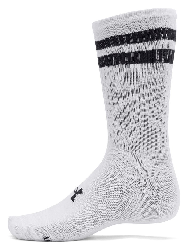 Under Armour Essential Crew unisex socks (6 pack), white/black