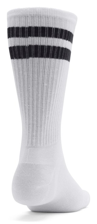 Under Armour Essential Crew unisex socks (6 pack), white/black