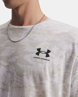 Under Armour ABC Camo SS men's t-shirt, white/black