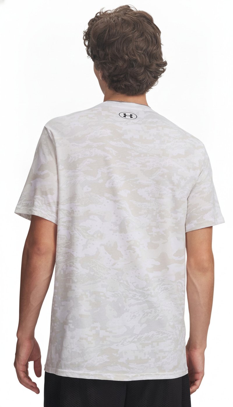 Under Armour ABC Camo SS men's t-shirt, white/black