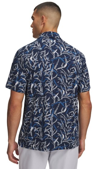 Under Armour Playoff 3.0 Printed men's polo, midnight blue
