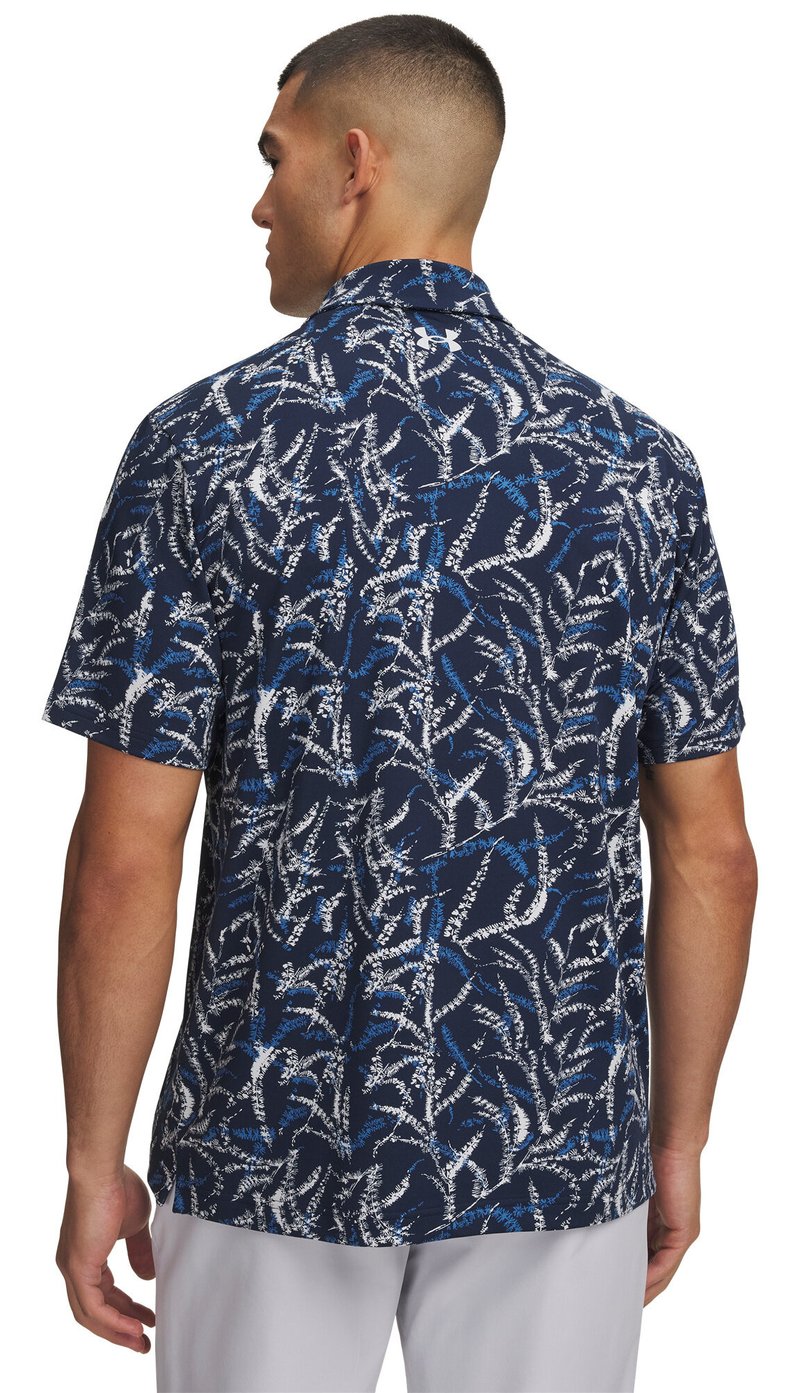 Under Armour Playoff 3.0 Printed men's polo, midnight blue