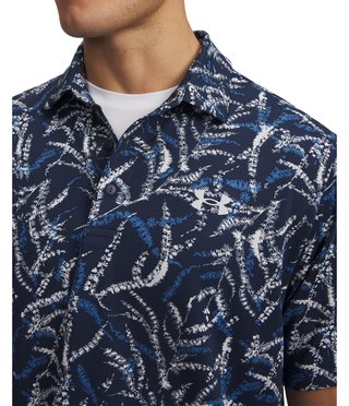 Under Armour Playoff 3.0 Printed men's polo, midnight blue