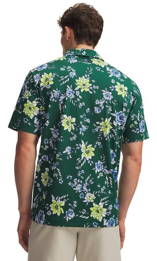 Under Armour Matchplay Printed men's polo, campus ivy