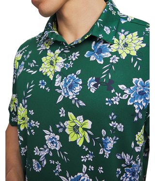 Under Armour Matchplay Printed men's polo, campus ivy
